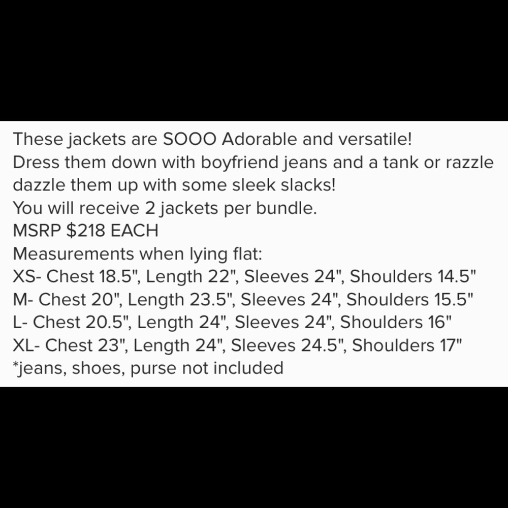 NYDJ Tweed Rhinestone Jackets NWT - Picture 6 of 6